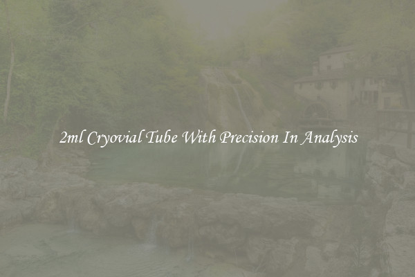 2ml Cryovial Tube With Precision In Analysis
