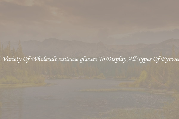 A Variety Of Wholesale suitcase glasses To Display All Types Of Eyewear