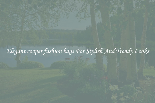 Elegant cooper fashion bags For Stylish And Trendy Looks