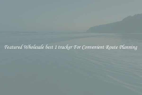 Featured Wholesale best 1 tracker For Convenient Route Planning 