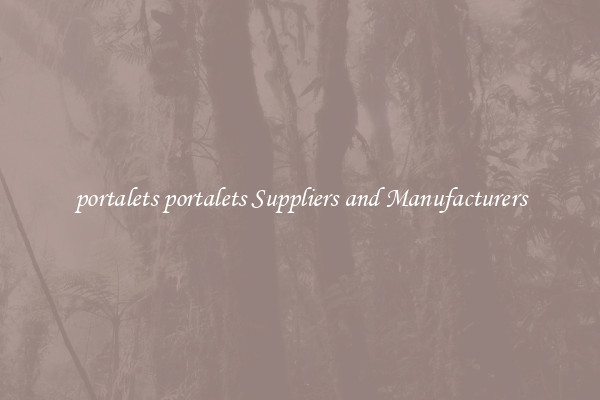portalets portalets Suppliers and Manufacturers