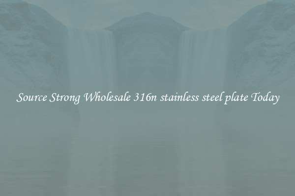 Source Strong Wholesale 316n stainless steel plate Today