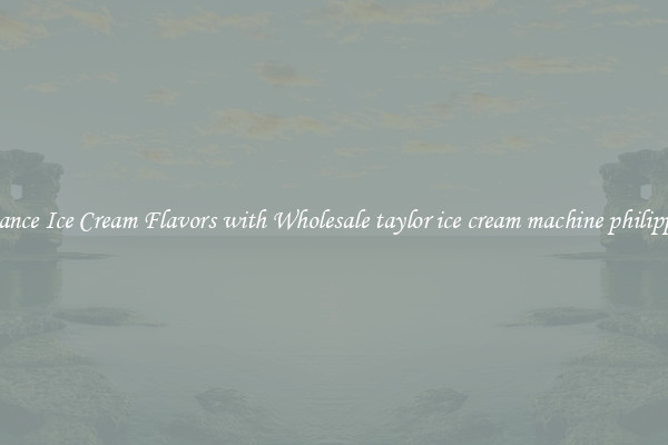 Enhance Ice Cream Flavors with Wholesale taylor ice cream machine philippines